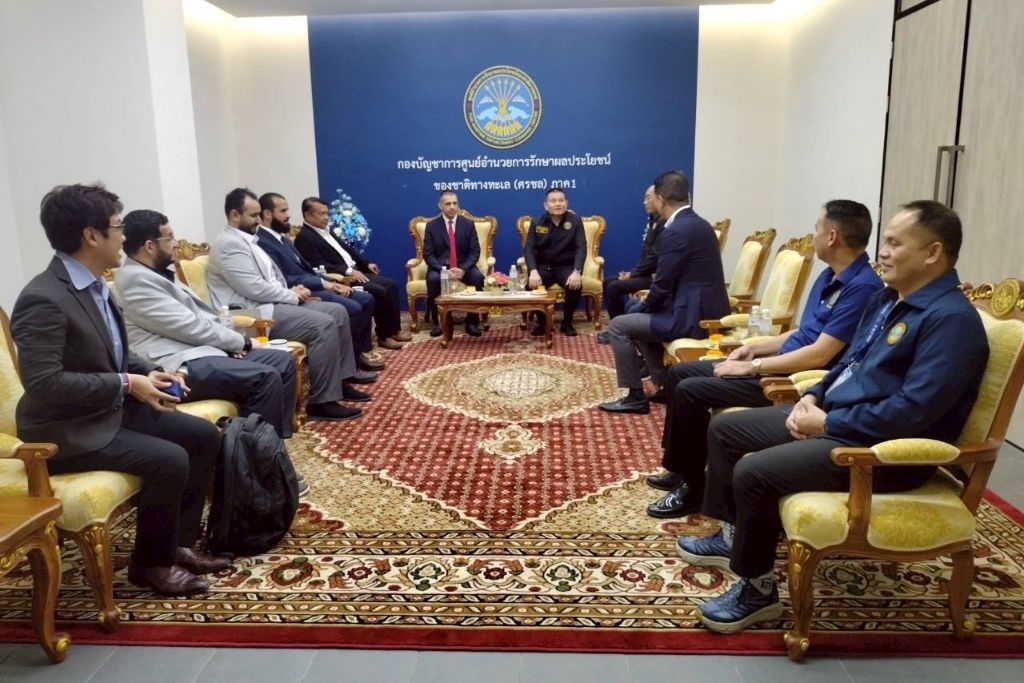 ศรชล.ภาค 1 หารือการใช้งานเรือปฏิบัติการความเร็วสูงบริเวณชายฝั่ง กับ บริษัท มาร์ซัน จำกัด (มหาชน)